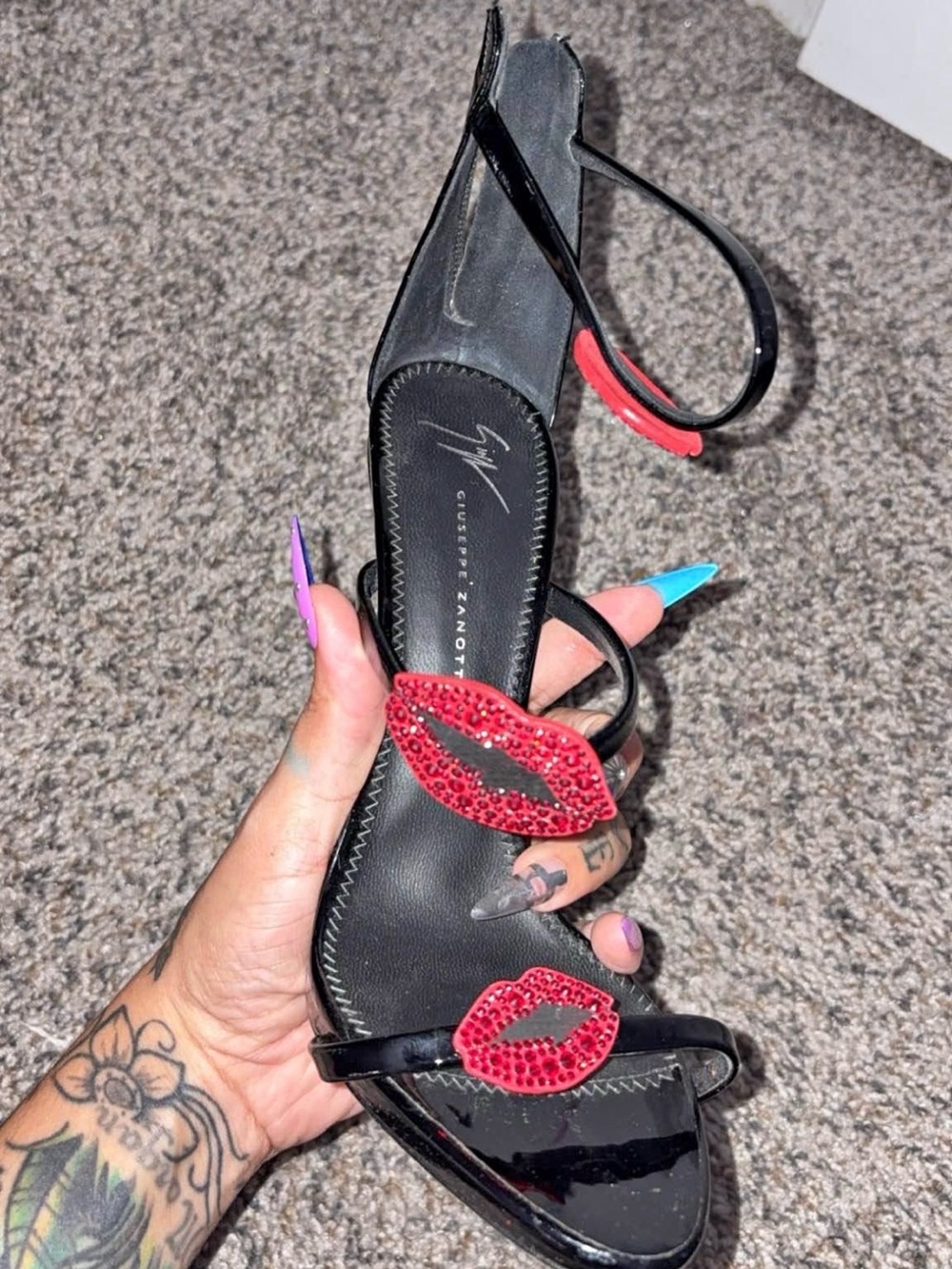 Giuseppe Zanotti Coline Lips Harmony Bouche SIZE 39/US 9 - Picture 6 of 6